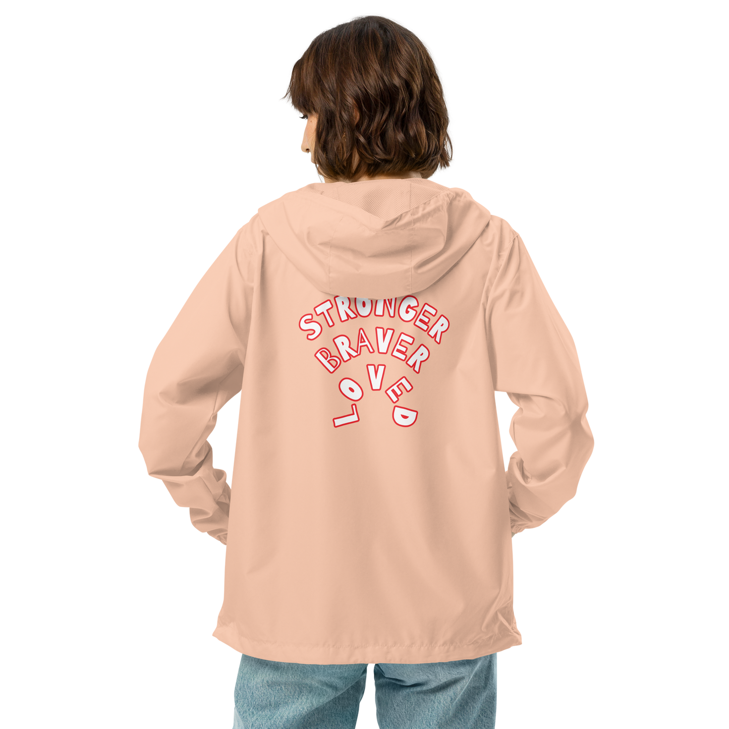Unisex lightweight zip up windbreaker