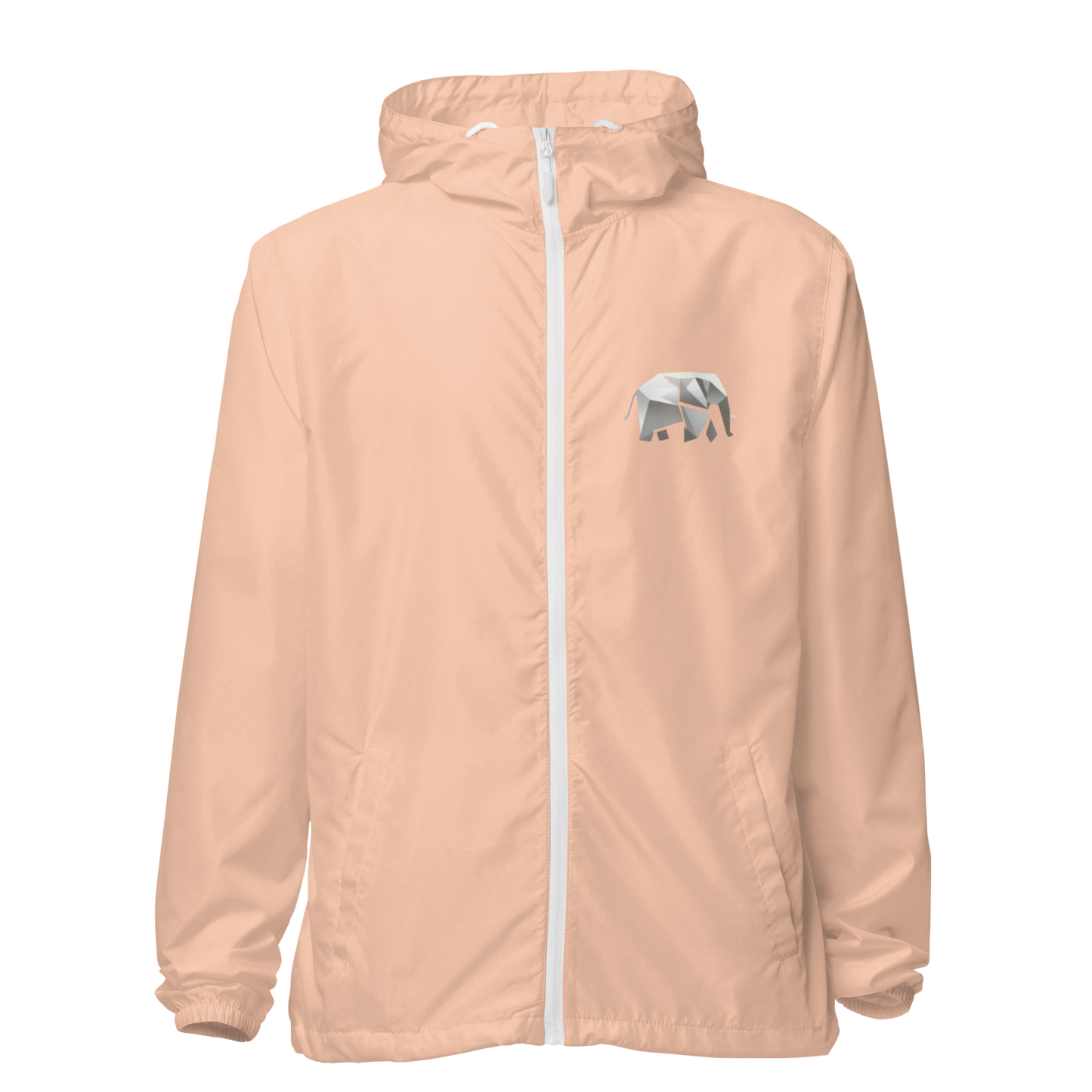Unisex lightweight zip up windbreaker