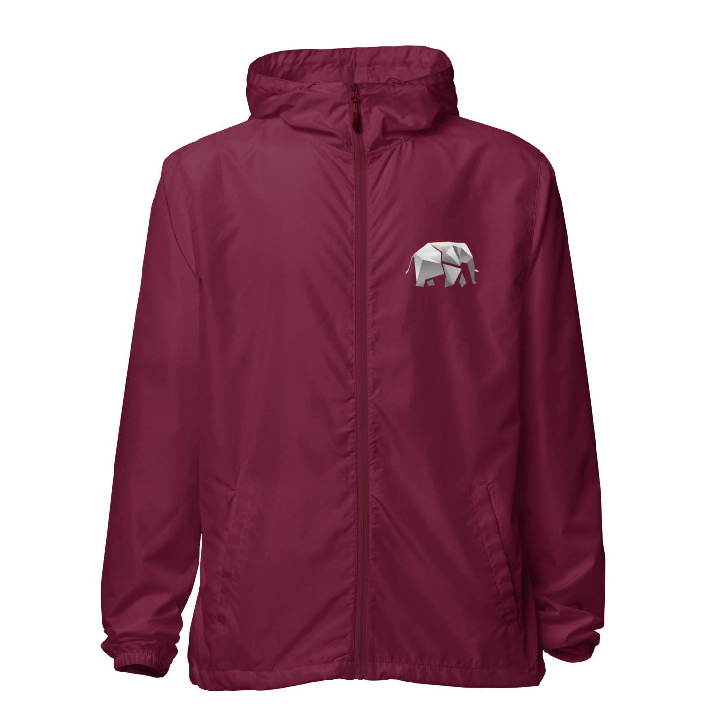 Unisex lightweight zip up windbreaker