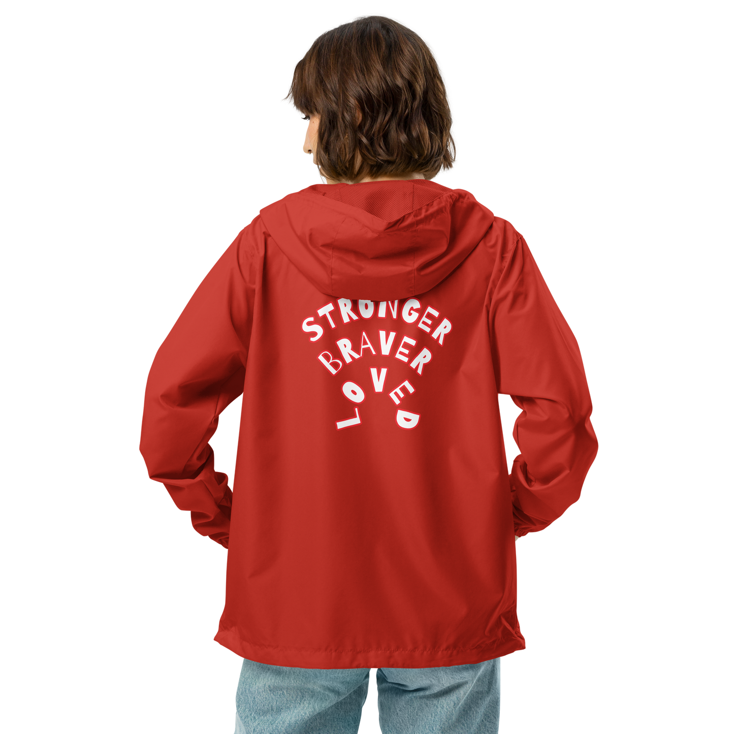 Unisex lightweight zip up windbreaker